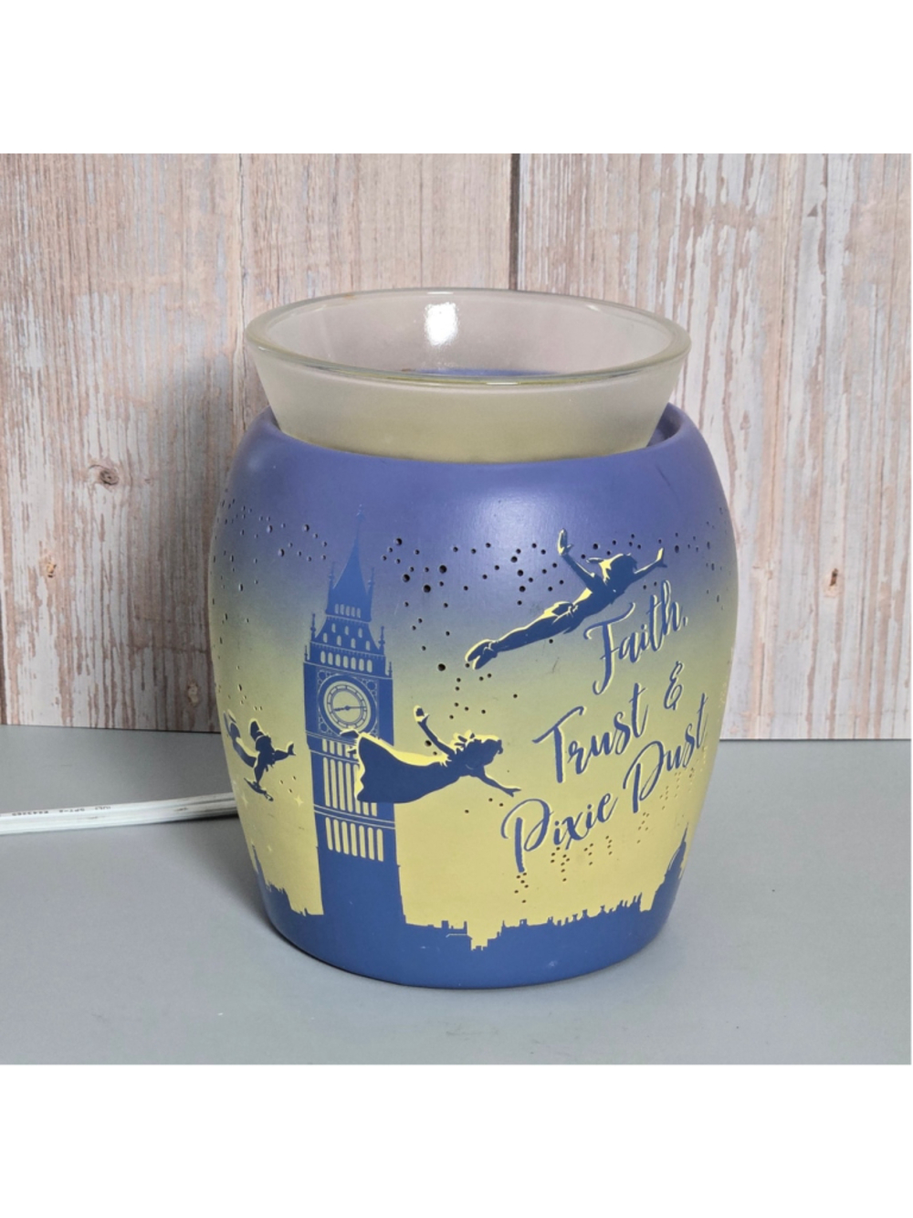 Scentsy Disney Peter Pan Tinker Bell Faith Trust Pixie Dust Wax Warmer 25W